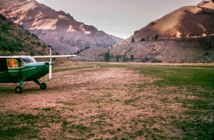 The Aeronca Sedan at Mahoney Creek, 1958.